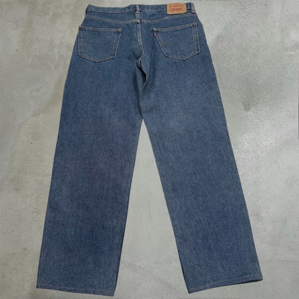 Levi's 550 Relaxed Fit Jeans Mens‎ 36x34 Dark wash Blue Denim Baggy straight leg